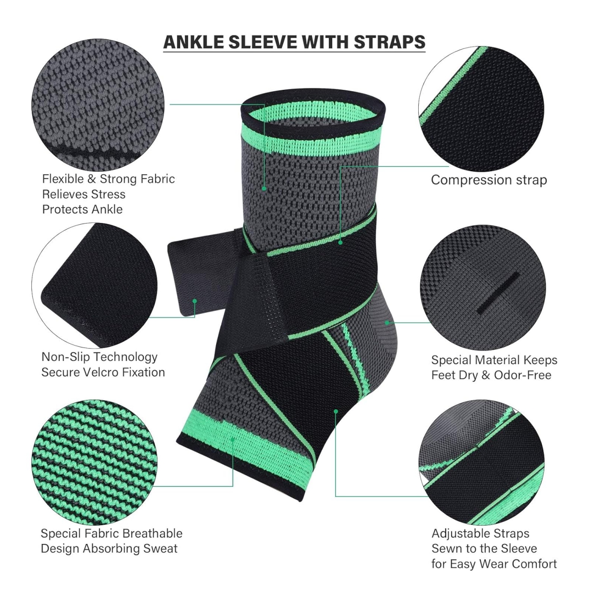 Miniatura 5 de Tobillera de compresión ajustable